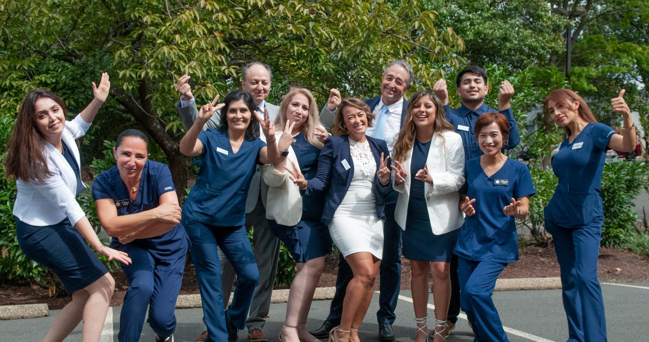 Tysons Dental team having fun outdoors